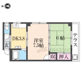 レジデンスパール【1階】の間取り