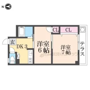 レジデンスパール【1階】の間取り