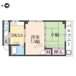 レジデンスパール【2階】の間取り