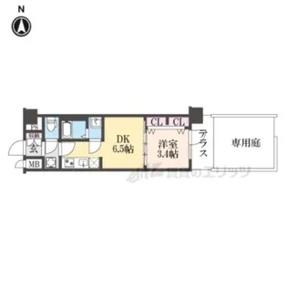 プレサンス十条凛華【1階】の間取り