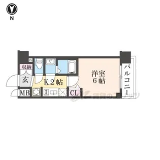 プレサンス十条凛華【2階】の間取り