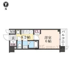 プレサンス十条凛華【2階】の間取り