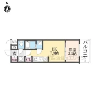 プレサンス十条凛華【335号室】の間取り