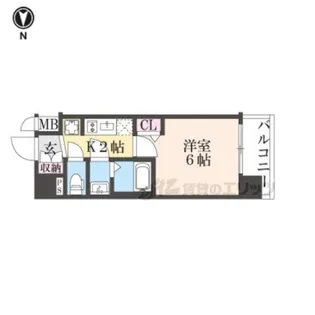 プレサンス十条凛華【5階】の間取り