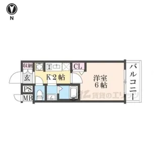 プレサンス十条凛華【5階】の間取り