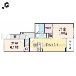 シエルクラスかわせみ【1階】の間取り