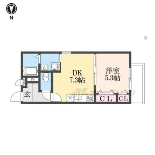 フジパレス弥刀駅北?番館【3階】の間取り