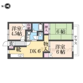フロンティア【105号室】の間取り