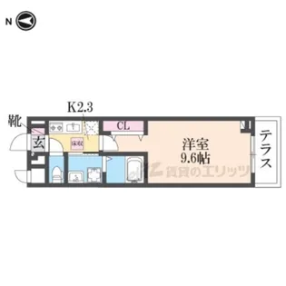 シャルモン深野 East【1階】の間取り