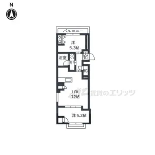 大徳寺サウスゲートヒルズ【101号室】の間取り