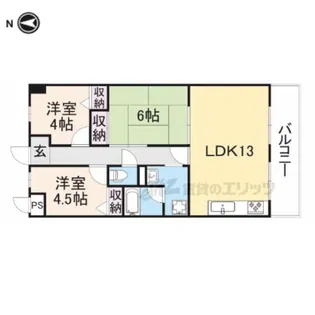 レジェーロ永和【301号室】の間取り
