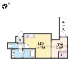 コティ光善寺【2階】の間取り