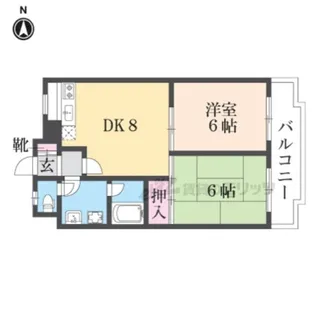 ルミエール出町柳【208号室】の間取り