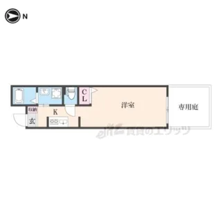 仮)中京区橋東詰町マンション【1階】の間取り