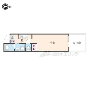 仮)中京区橋東詰町マンション【1階】の間取り