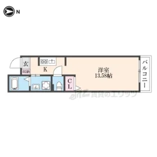仮)中京区橋東詰町マンション【2階】の間取り