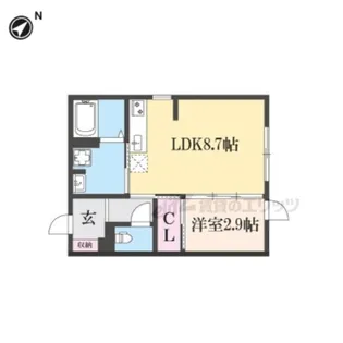 ユイストコート【203号室】の間取り