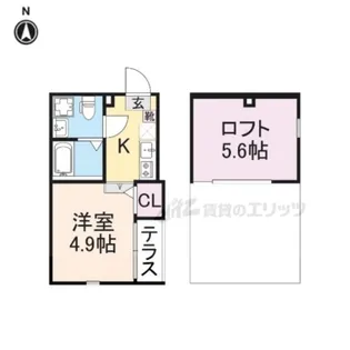 ハーモニーテラス豊後橋町A【1階】の間取り