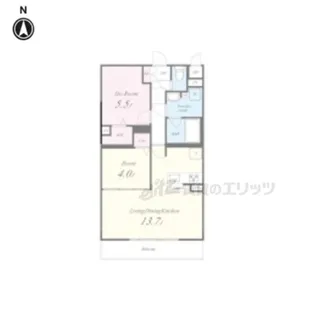 PIAF【101号室】の間取り