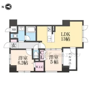 ティマー・レジデンシィ塚口【701号室】の間取り