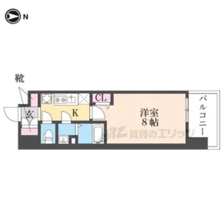 1Kの間取り画像