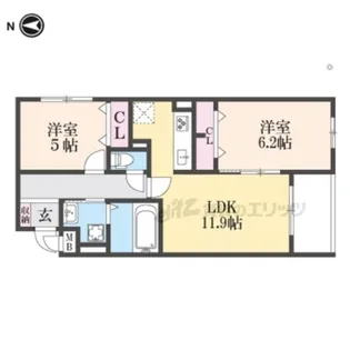 ヴェールフォンセ【2階】の間取り