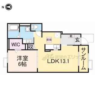 オーロモンテ.トレ【1階】の間取り