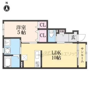 グットライフステージFJ【103号室】の間取り