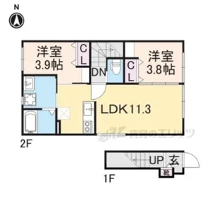 グットライフステージFJ【205号室】の間取り