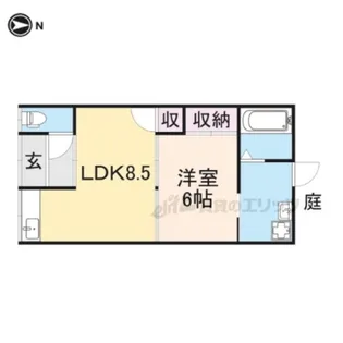 京都府向日市寺戸町西垣内【一戸建】の間取り