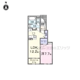 グランドハイツ?【1階】の間取り