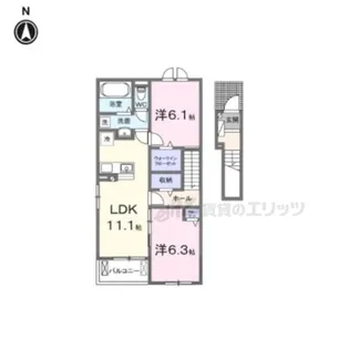 グランドハイツ?【2階】の間取り