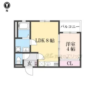 フェリーチェ小阪【2階】の間取り