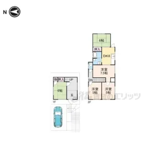 奈良県生駒市俵口町【一戸建】の間取り