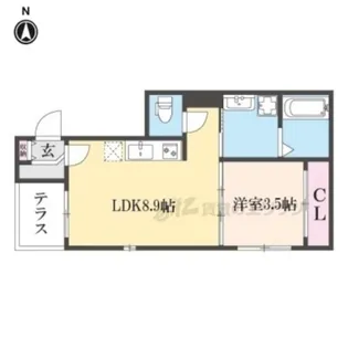 三永レジデンス京都【202号室】の間取り