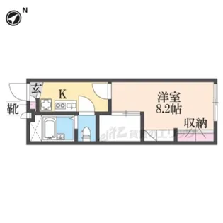 レオパレスCsグランパ【108号室】の間取り