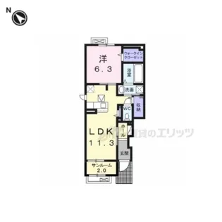 メゾン・シャトン?【1階】の間取り