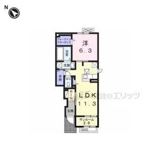 メゾン・シャトン?【1階】の間取り