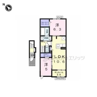 メゾン・シャトン?【2階】の間取り