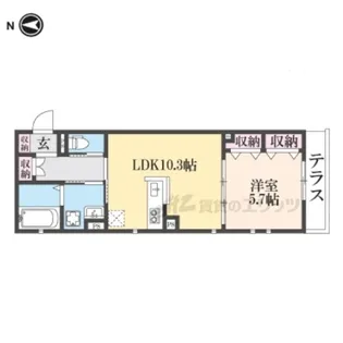 ユアメゾン御前【1階】の間取り