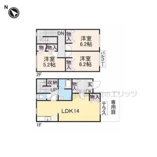 ユニフレックス寺本【B101号室】の間取り