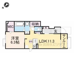 メゾン・シャトン?【1階】の間取り