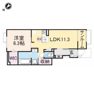 メゾン・シャトン?【1階】の間取り