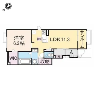 メゾン・シャトン?【1階】の間取り