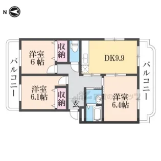 リバーサイドレジデンス【A302号室】の間取り
