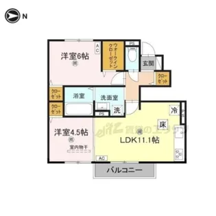 エトワール【1階】の間取り