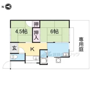 京都府向日市森本町【一戸建】の間取り