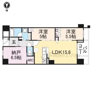 シエリア京都御所西【305号室】の間取り