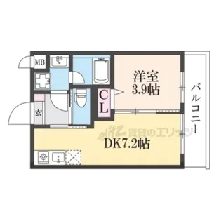 仮)西野岸ノ下町アパート【301号室】の間取り