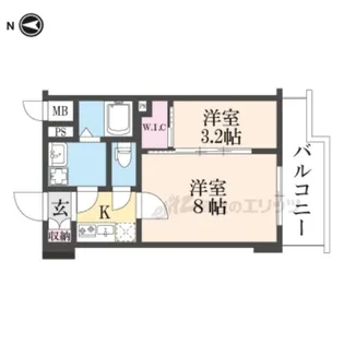 ASCLAIRE京都西院【4階】の間取り